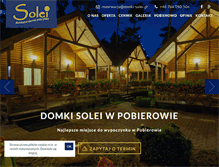 Tablet Screenshot of domki-solei.pl